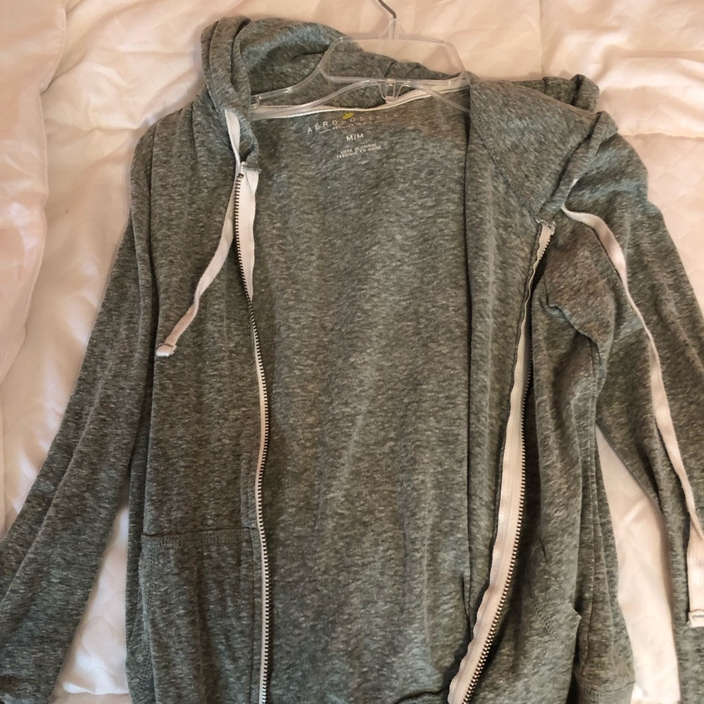 green hoodie